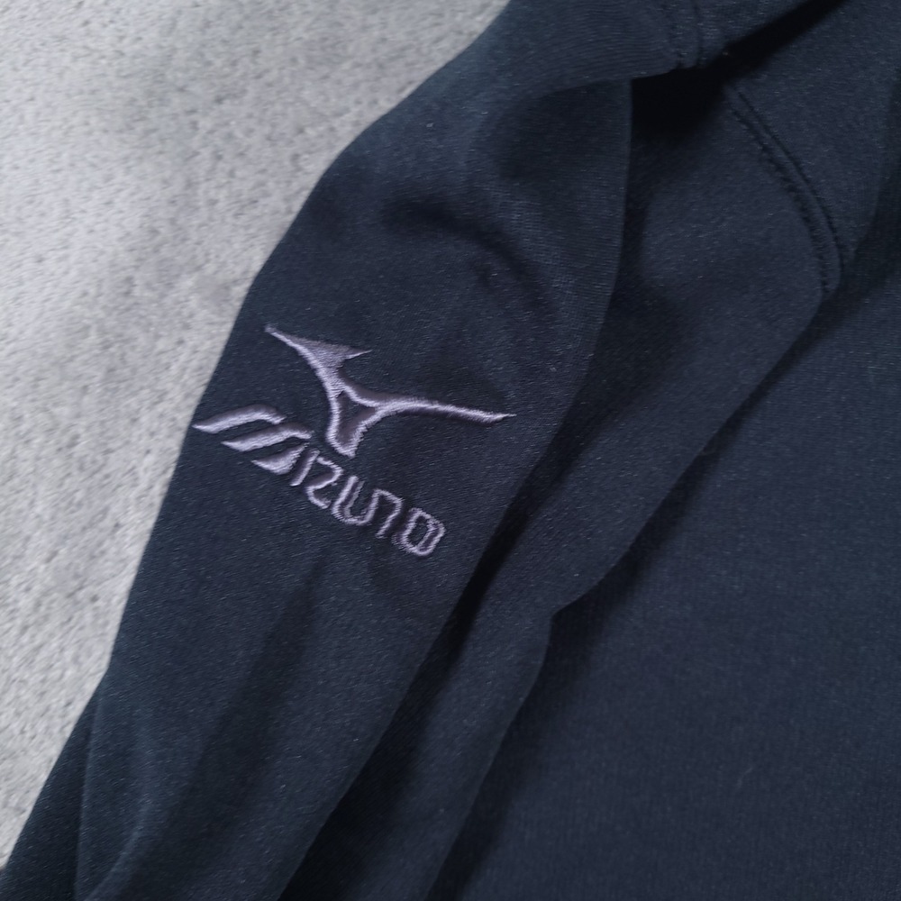 Mizuno Breath Thermo Mock Neck Top Mens XXL Black Long Sleeve Baseball - Picture 11 of 11